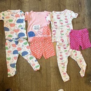 Just for you carters pajamas (3 pairs)